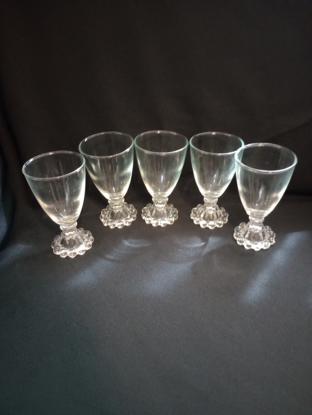 Vintage Anchor Hocking Berwick Pattern Boopie Juice/Wine Glasses-Set Of 5